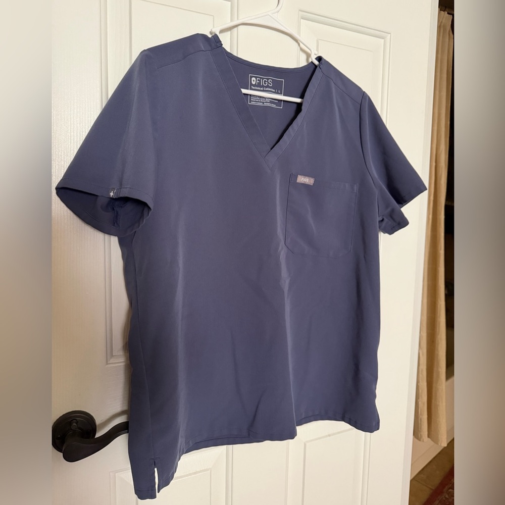 Figs Caterina Space Navy Scrub Top